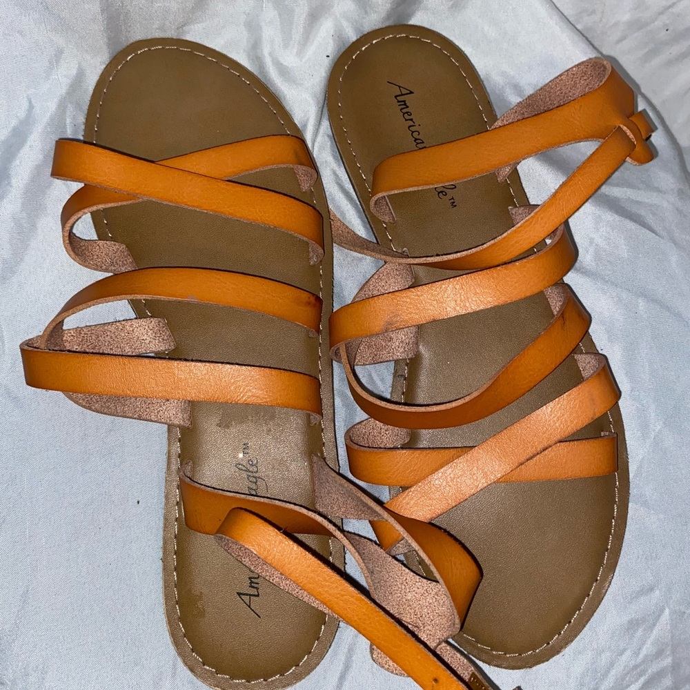 American Eagle Outfitters Women's Strappy Orange Sandals
